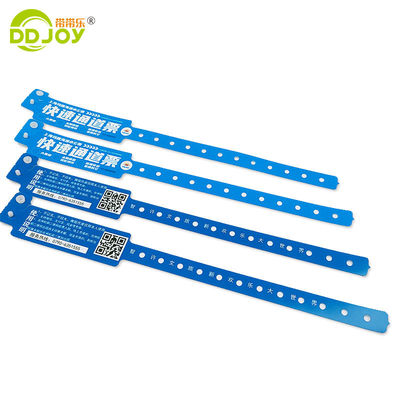 PE Waterproof Admission Tickets Wristband for Events Club Park Custom Printing Logo