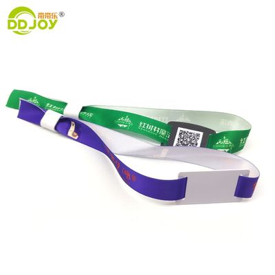Customized 100pcs/bag Rfid Cloth Woven Bracelet for Vip Customer Identity Festival