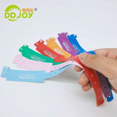 DDjoy Festival Events Printing Custom Vinyl PVC Plastic Bracelet for VIP Admission