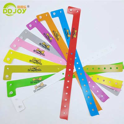 PE Waterproof Admission Tickets Wristband for Events Club Park Custom Printing Logo