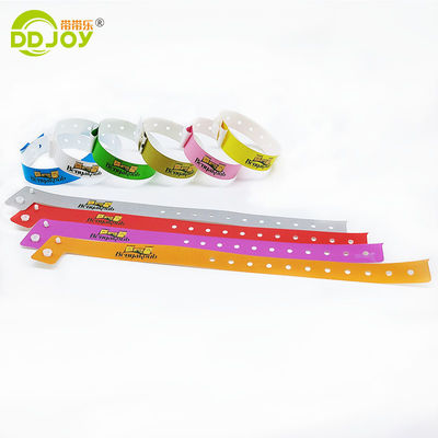 PE Waterproof Admission Tickets Wristband for Events Club Park Custom Printing Logo