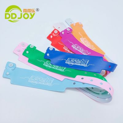 DDjoy Festival Events Printing Custom Vinyl PVC Plastic Bracelet for VIP Admission