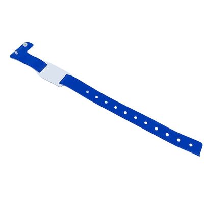 Custom Logo Bracelets L Shape PVC Vinyl Material Writable Smart RFID Chip Wristband