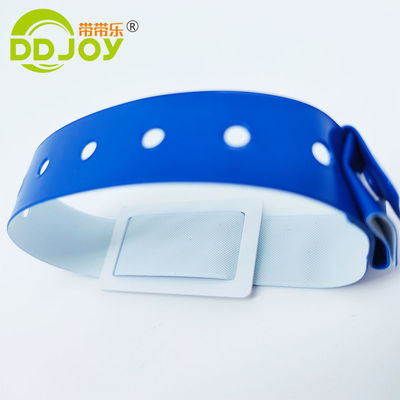 Custom Logo Bracelets L Shape PVC Vinyl Material Writable Smart RFID Chip Wristband