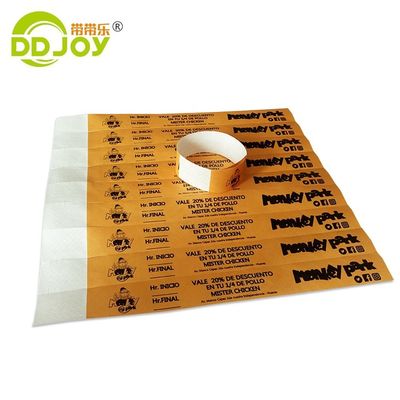 250*25mm/250*19mm Full Color Event Party VIP Custom Wristband Entry Tyvek for Security