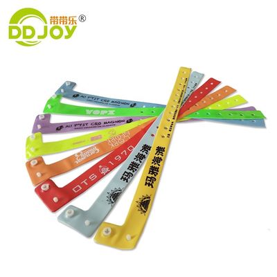 Blue Reflective Wristband Plastic Vinyl Id Wrist Band Printing With Custom Logo Shipping UPS DHL EMS Fedex TNT