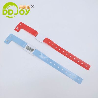 Waterproof Disposable L Shape 13.56MHZ Plastic Wristbands for Medical Occasion Party