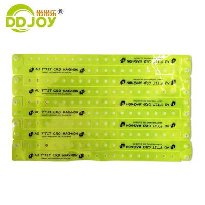 Blue Reflective Wristband Plastic Vinyl Id Wrist Band Printing With Custom Logo Shipping UPS DHL EMS Fedex TNT