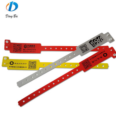 Hotel Resort QR Code Wristband Newest Composite Plastic Bracelet with PE Main Stone