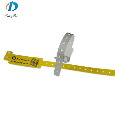 Hotel Resort QR Code Wristband Newest Composite Plastic Bracelet with PE Main Stone