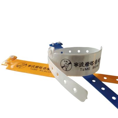 Other Style Concert Ticket Vinyl PVC Wristband Plastic Bracelet for Hotel Customer's Logo