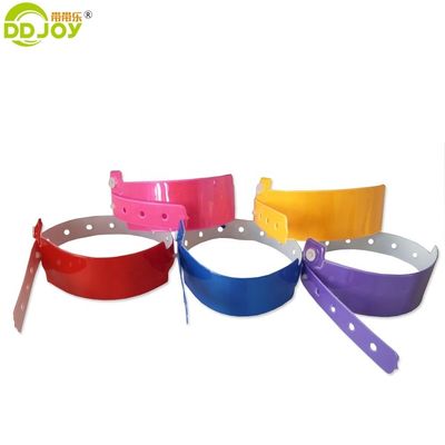 Other Style Concert Ticket Vinyl PVC Wristband Plastic Bracelet for Hotel Customer's Logo