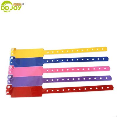 Other Style Concert Ticket Vinyl PVC Wristband Plastic Bracelet for Hotel Customer's Logo