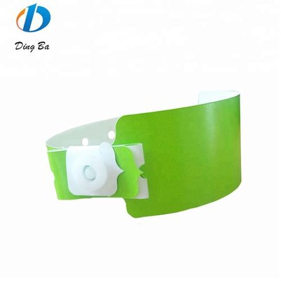 Unisex Custom Plastic Wristbands for Meeting Occasion at Festival Events in Red Color