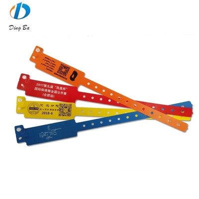 Custom One-off Plastic Wrist Bands for VIP Club Admission ID Bracelets Car Plastic Lock
