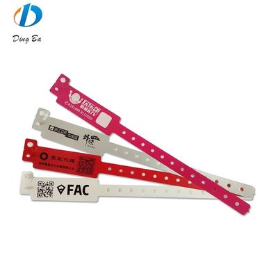 Custom One-off Plastic Wrist Bands for VIP Club Admission ID Bracelets Car Plastic Lock
