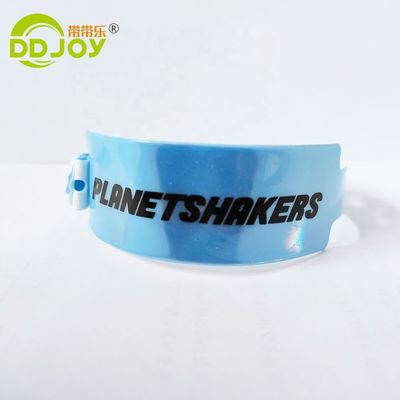 Custom Logo Vinyl Bracelets for Amusement Park Affordable and Durable