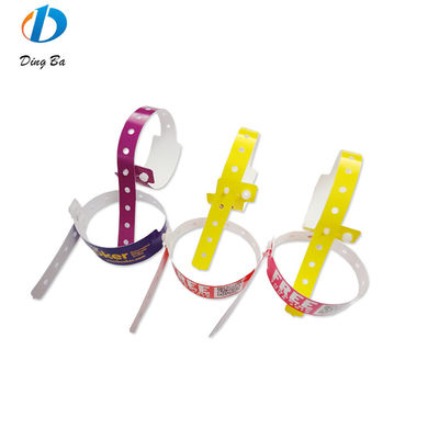 Main Stone Plastic Synthetic Paper Bracelet in Violet for Custom Events Festival