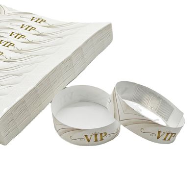 OEM Customized Logo Identification RFID Sticker for Paper Disposable Tyvek Wristbands
