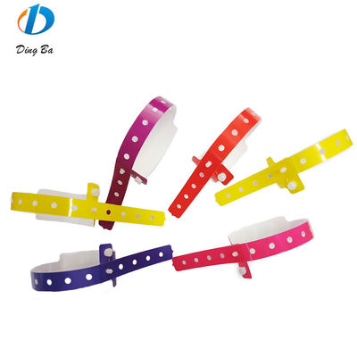 Main Stone Plastic Synthetic Paper Bracelet in Violet for Custom Events Festival