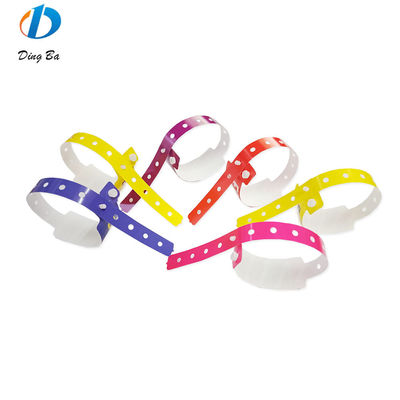 Main Stone Plastic Synthetic Paper Bracelet in Violet for Custom Events Festival