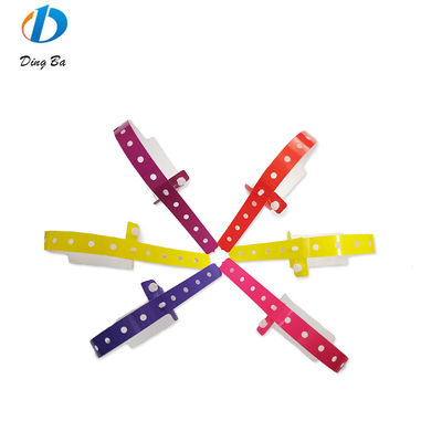 Main Stone Plastic Synthetic Paper Bracelet in Violet for Custom Events Festival