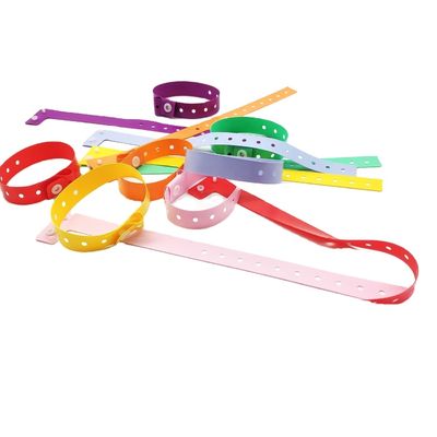 Custom Logo PVC L Shape Adjustable Plastic Bracelet for Event Festival Romantic Style