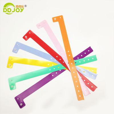 Custom Logo PVC L Shape Adjustable Plastic Bracelet for Event Festival Romantic Style