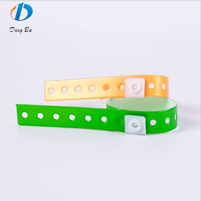 Other Shape Soft Adjustable PVC/ Vinyl Plastic Entry Wristband for Events and Parties