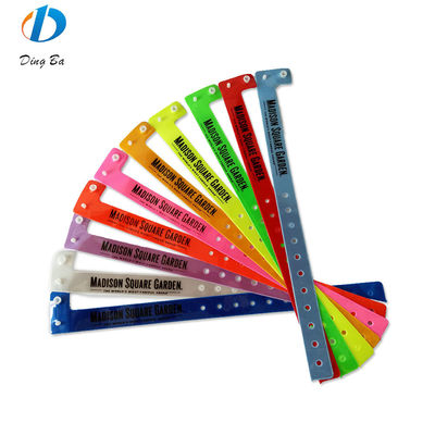Other Shape Soft Adjustable PVC/ Vinyl Plastic Entry Wristband for Events and Parties