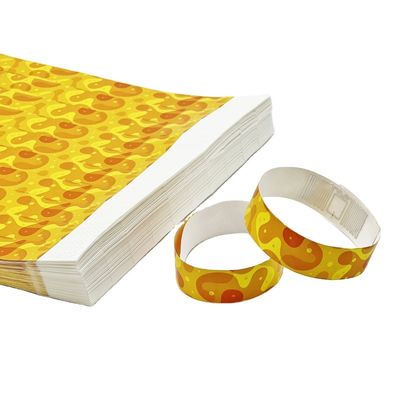 Customized Waterproof Paper Tyvek RFID Wristbands NFC Function Included