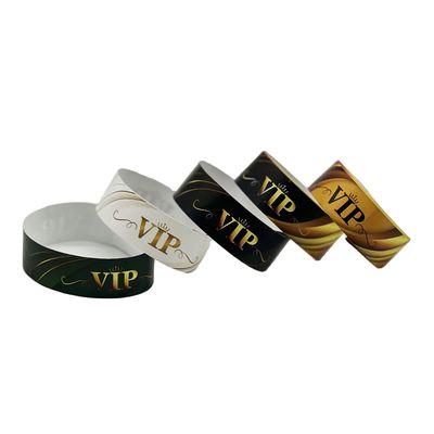 Customized Waterproof Paper Tyvek RFID Wristbands NFC Function Included