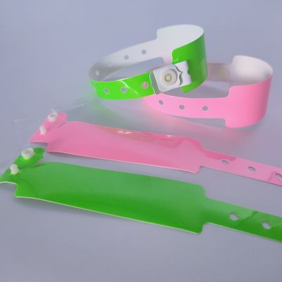 Waterproof Soft Glowing Neon Luminescent PVC Vinyl Bracelet Wristbands for Night Club