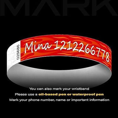 Waterproof Tyvek Bracelet Wristbands for Event Party in Green Tear Resistant Material