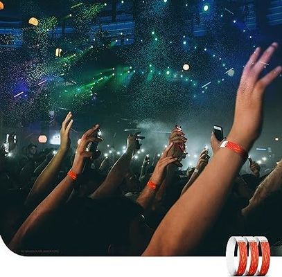 Waterproof Tyvek Bracelet Wristbands for Event Party in Green Tear Resistant Material