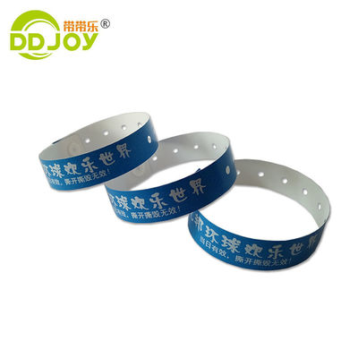 Composite Material ID Bracelets Custom Waterproof L Shape PE Wristband for Events Party