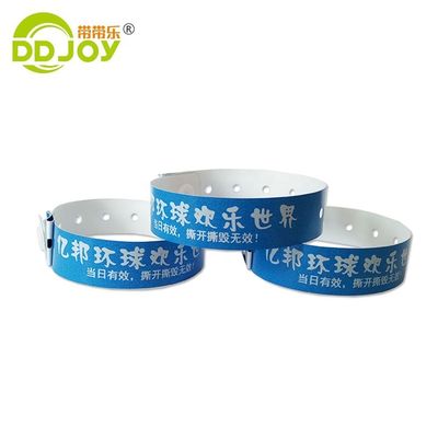 Composite Material ID Bracelets Custom Waterproof L Shape PE Wristband for Events Party