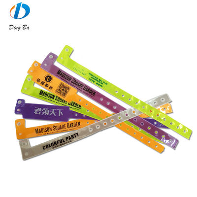 250*25mm/250*16mm Red Vinyl PVC Wristband Bracelets Must-Have for VIP Pass Admission