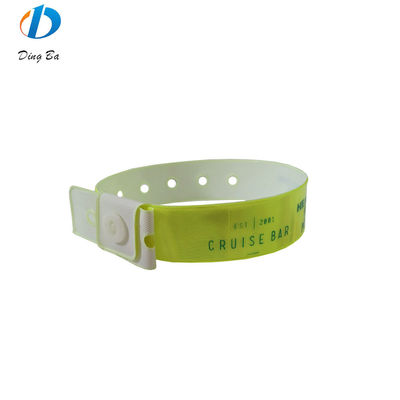 250*25mm/250*16mm Red Vinyl PVC Wristband Bracelets Must-Have for VIP Pass Admission