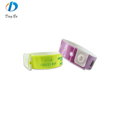 250*25mm/250*16mm Red Vinyl PVC Wristband Bracelets Must-Have for VIP Pass Admission