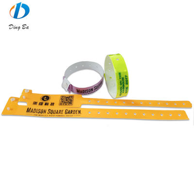 250*25mm/250*16mm Red Vinyl PVC Wristband Bracelets Must-Have for VIP Pass Admission