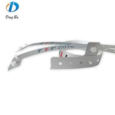 Custom Logo Accepted Hotel Paper Composite L Shape Wrist Band for Clear Identification