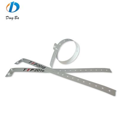 Custom Logo Accepted Hotel Paper Composite L Shape Wrist Band for Clear Identification