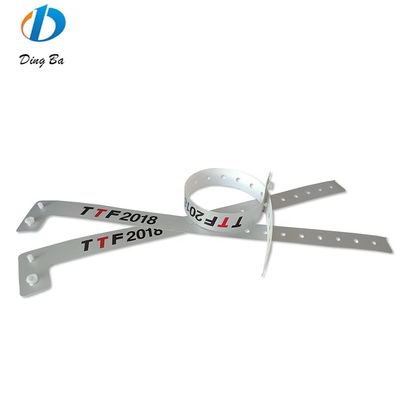 Custom Logo Accepted Hotel Paper Composite L Shape Wrist Band for Clear Identification