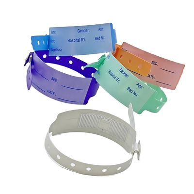 Customized Size RFID Thermal Printing Paper Wristbands for Medical Chip Recognition
