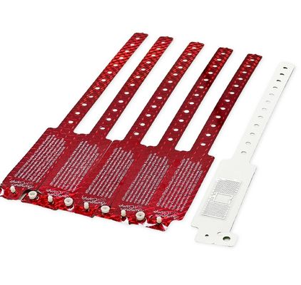 Customized Size RFID Thermal Printing Paper Wristbands for Medical Chip Recognition