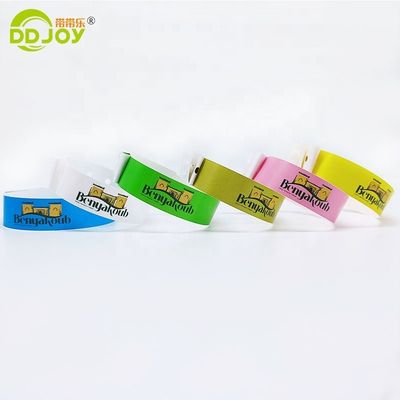 Event Anti-Allergy Custom Waterproof CMYK LOGO Composite Wrist Band for Theme Park