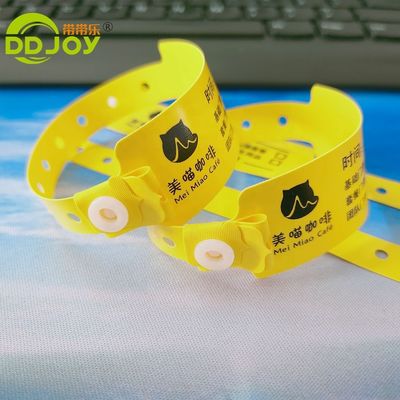 Red PVC Wristband for Kids Custom Soft Plastic One Time Band Writable Vinyl Metal Crafts