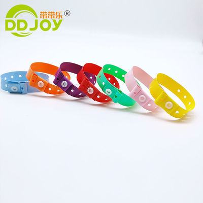 Red PVC Wristband for Kids Custom Soft Plastic One Time Band Writable Vinyl Metal Crafts