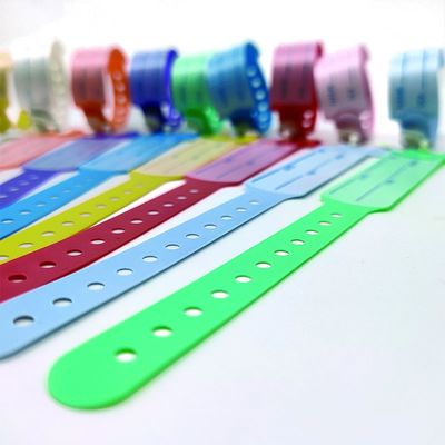 Soft Plastic ID Wristbands for Child Custom Vinyl One Time Bracelet at Amusements